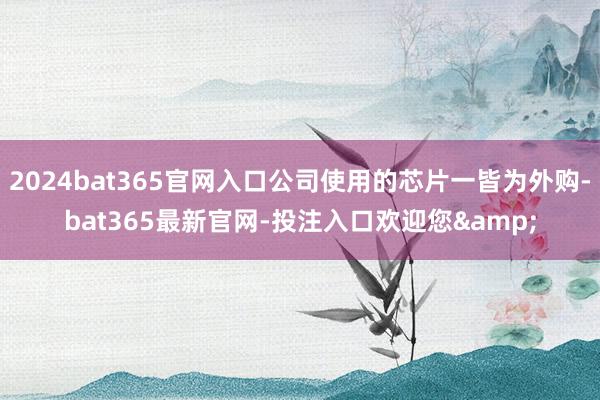 2024bat365官网入口公司使用的芯片一皆为外购-bat365最新官网-投注入口欢迎您&